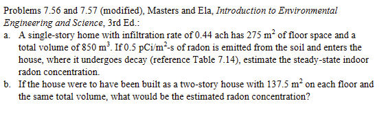 Problems 7 . 5 6 and 7 . 5 7 ( modified ) ,