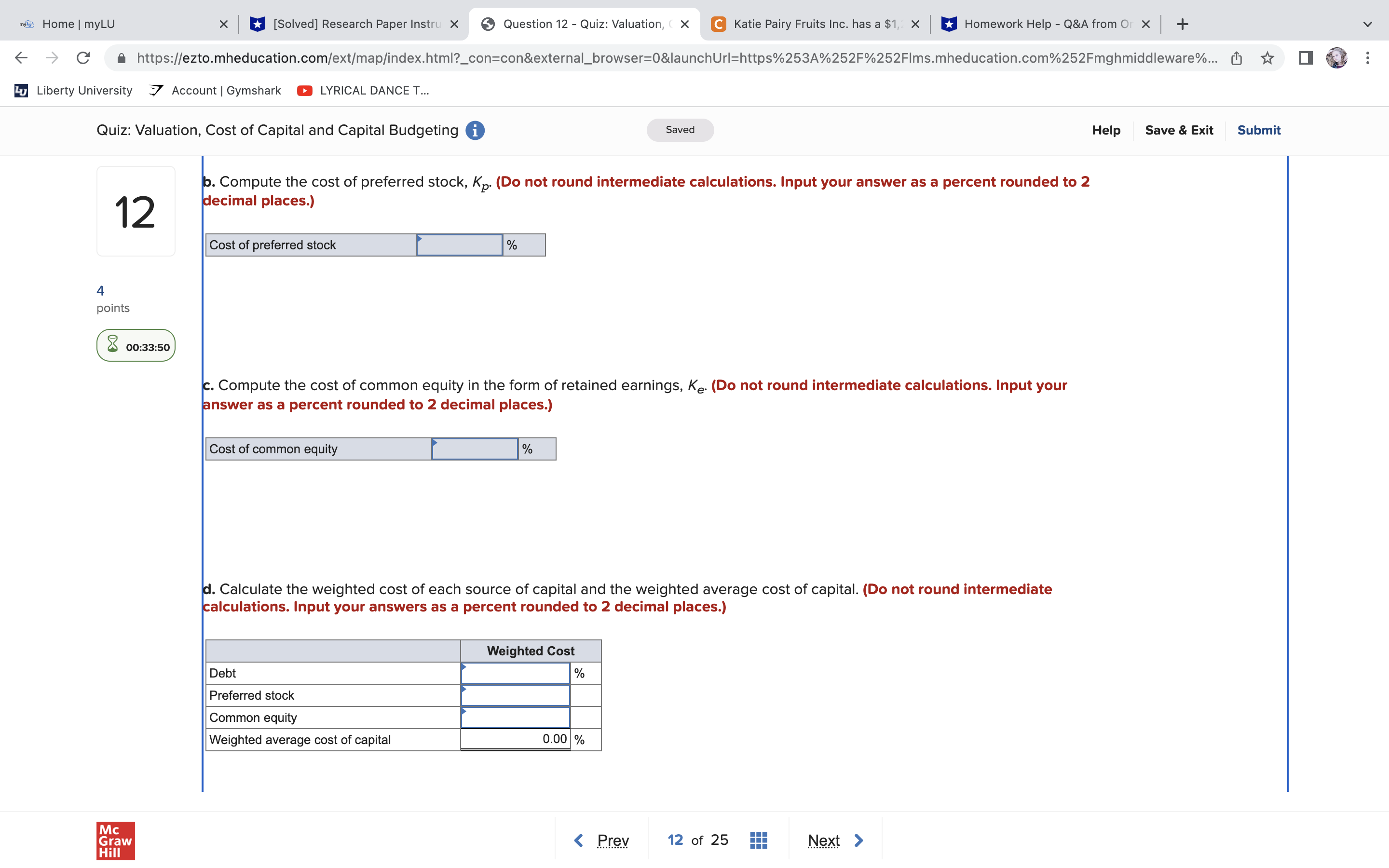 IE HomelmyLU X l u [Solved] Research Paperlnstr X