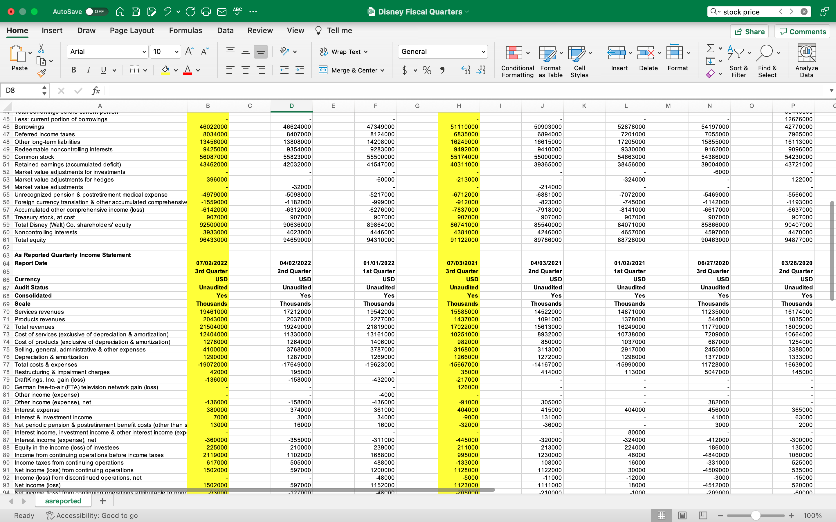 AutoSave OFF MAP ? CE ABC ... FIN 320 Project Two