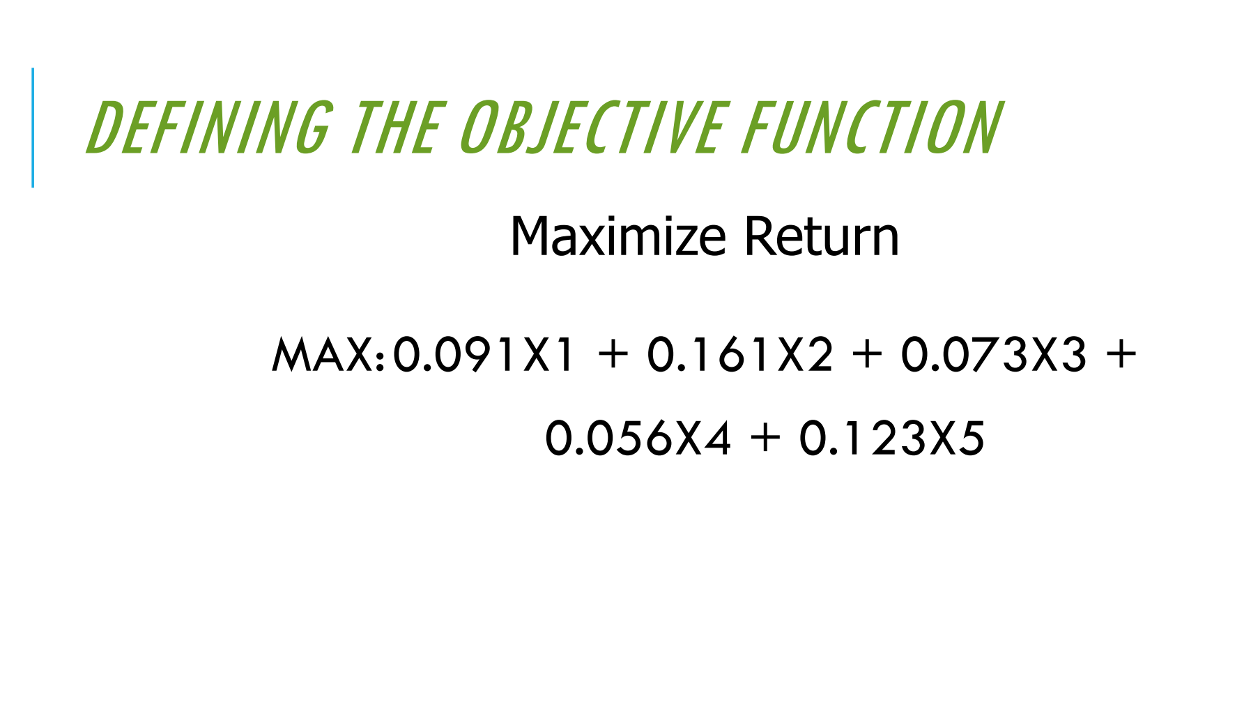 Hello I am having trouble with AG Excel Linear