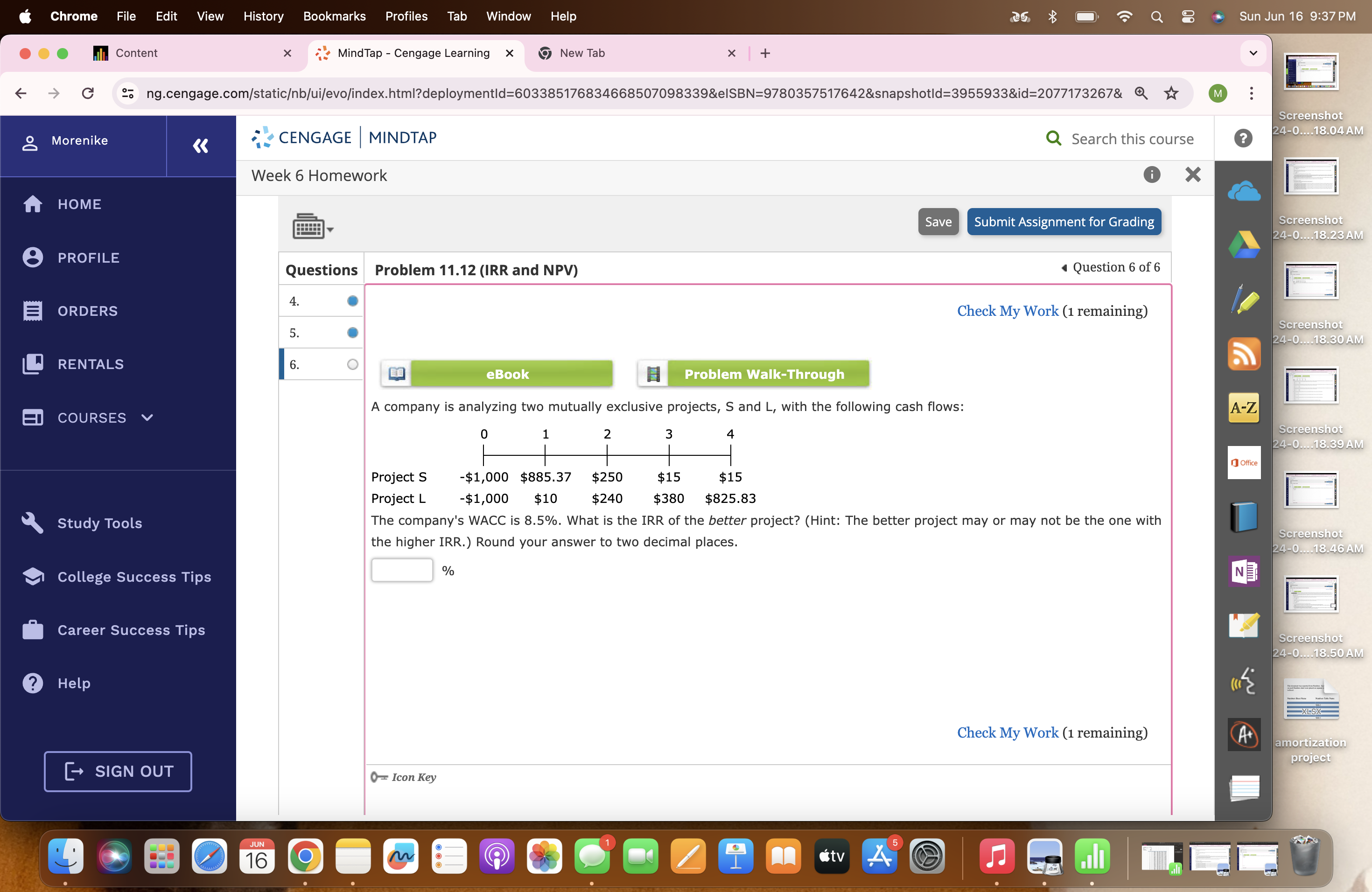 Chrome Edit View History Bookmarks Profiles Tab