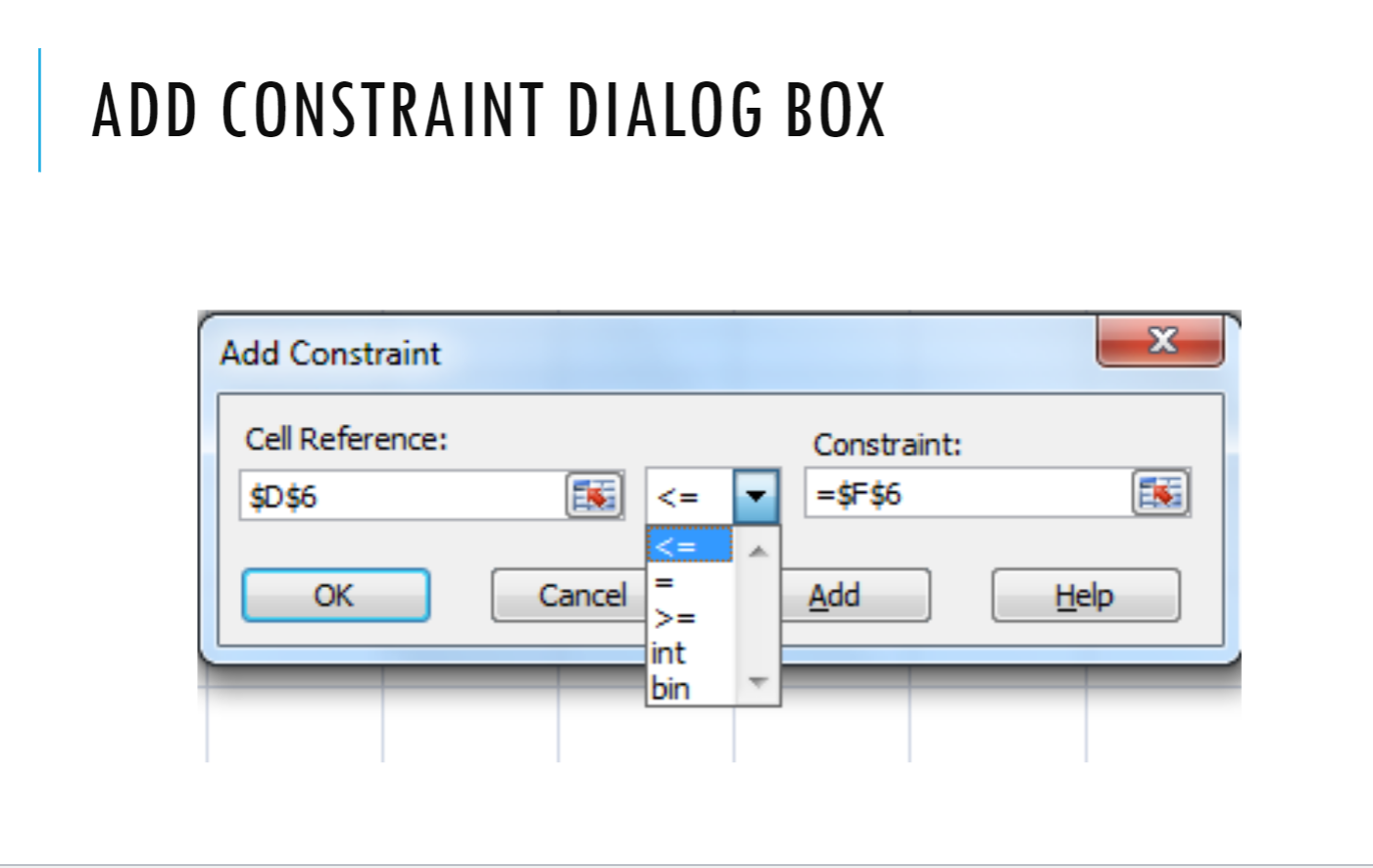 Hello I am having trouble with AG Excel Linear