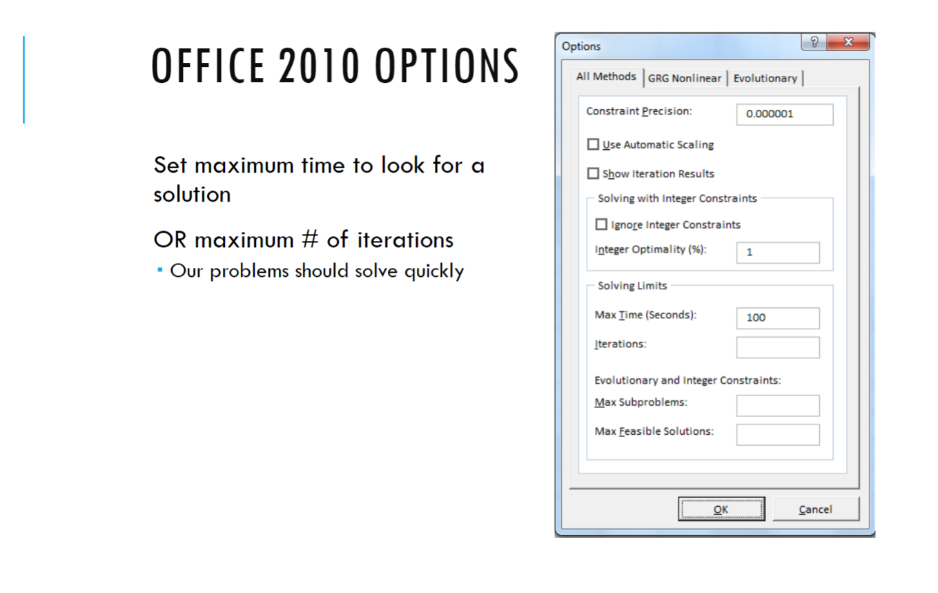 Hello I am having trouble with AG Excel Linear