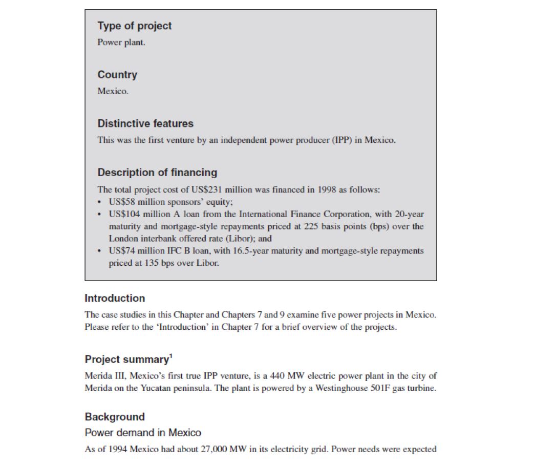 Based on the Merida III Case study, please answer