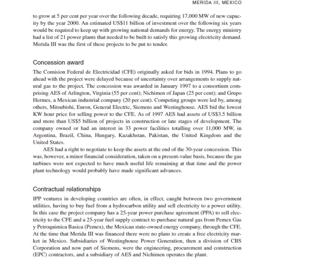 Based on the Merida III Case study, please answer