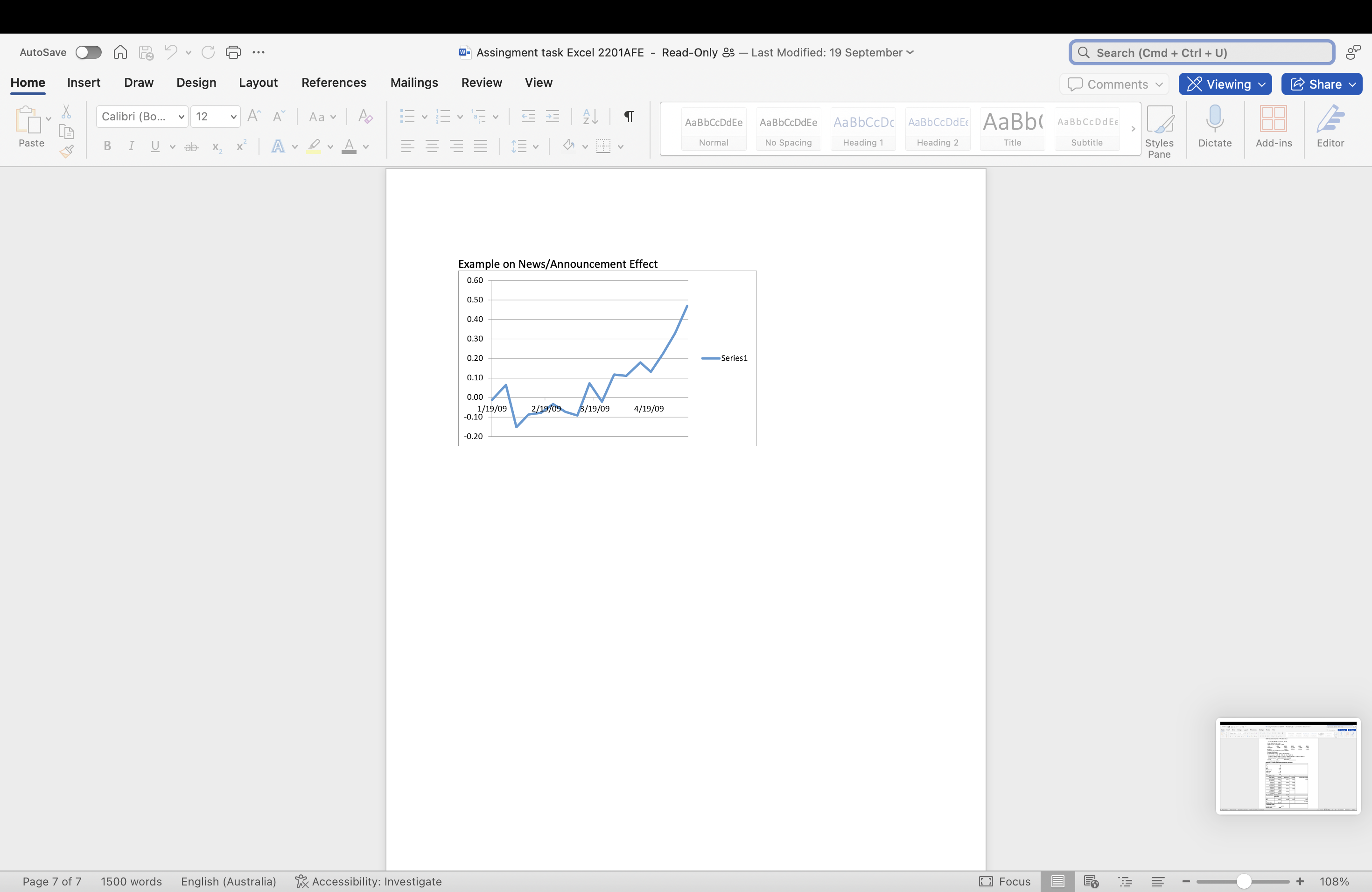 Autosave (D () @ - @- Assingment task Excel