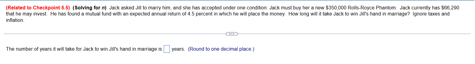 (Related to Checkpoint 5.2) (Future value) To