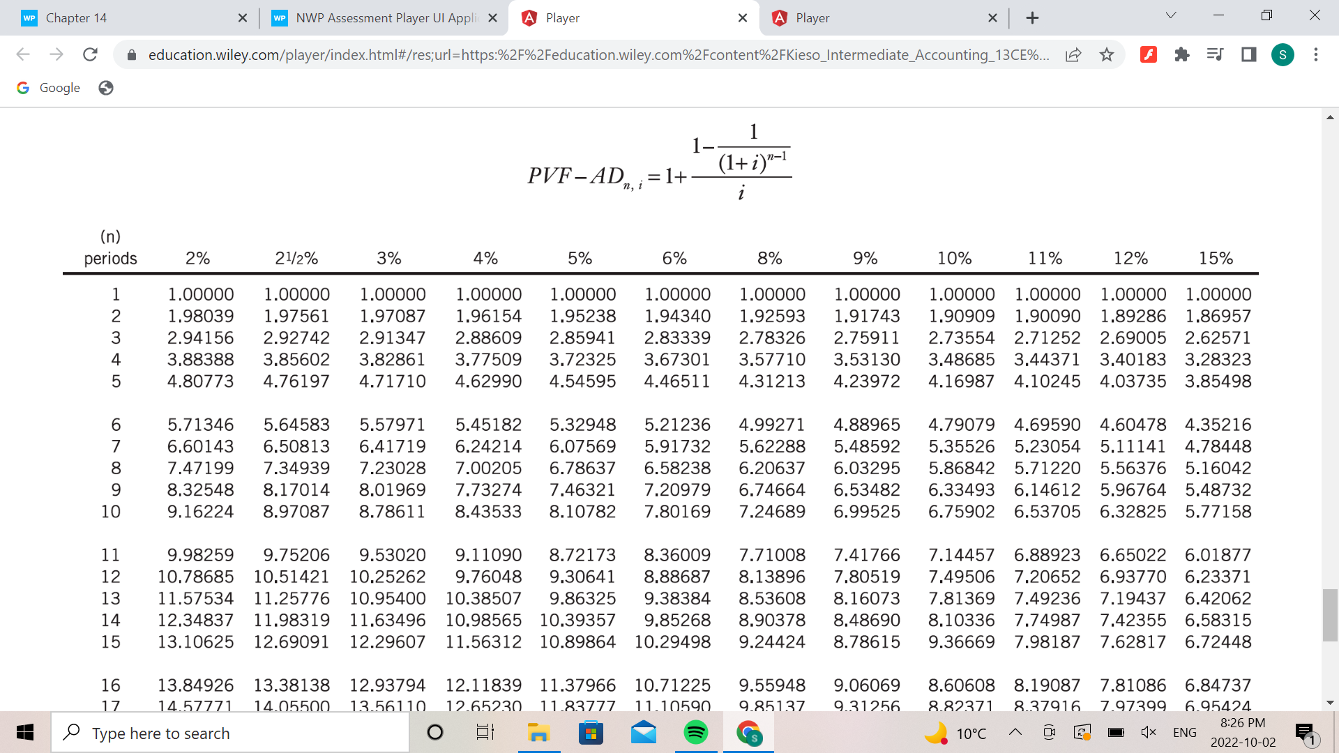 WP Chapter 14 X WP NWP Assessment Player UI Appli