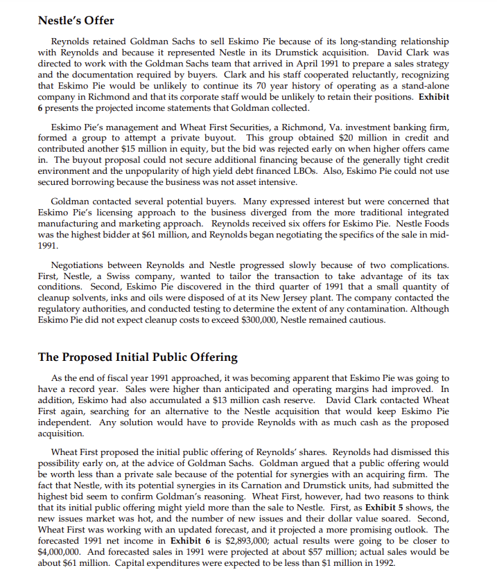 Eskimo Pie HBR Case Study 1) use 2 DV methods to