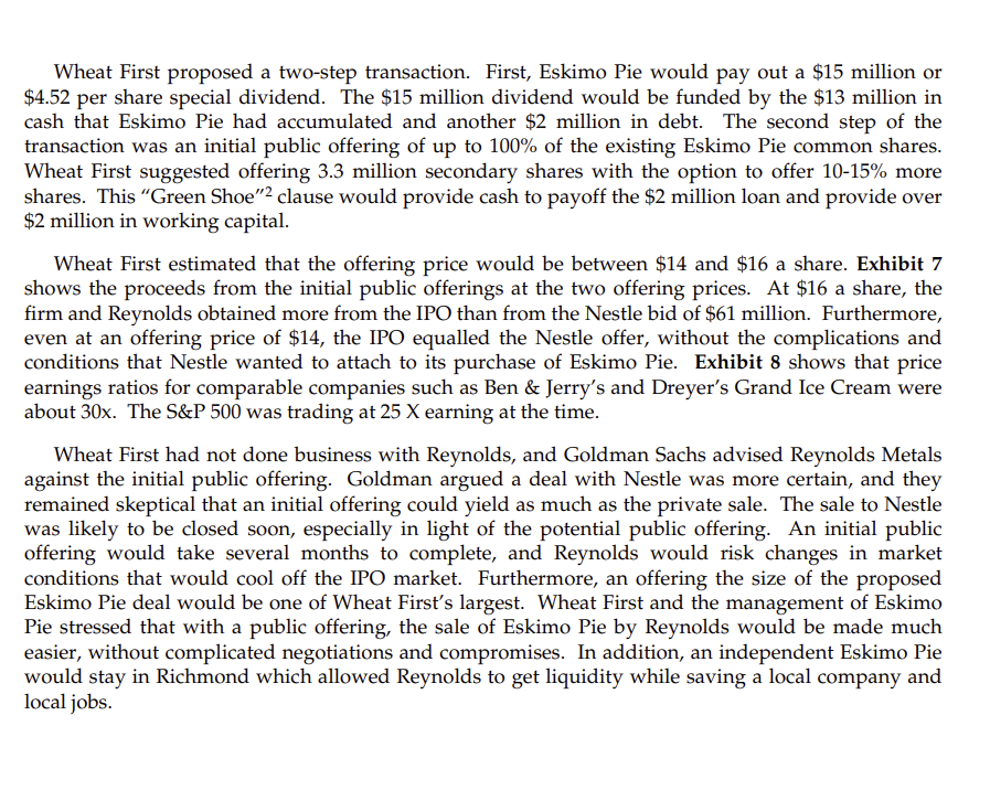 Eskimo Pie HBR Case Study 1) use 2 DV methods to