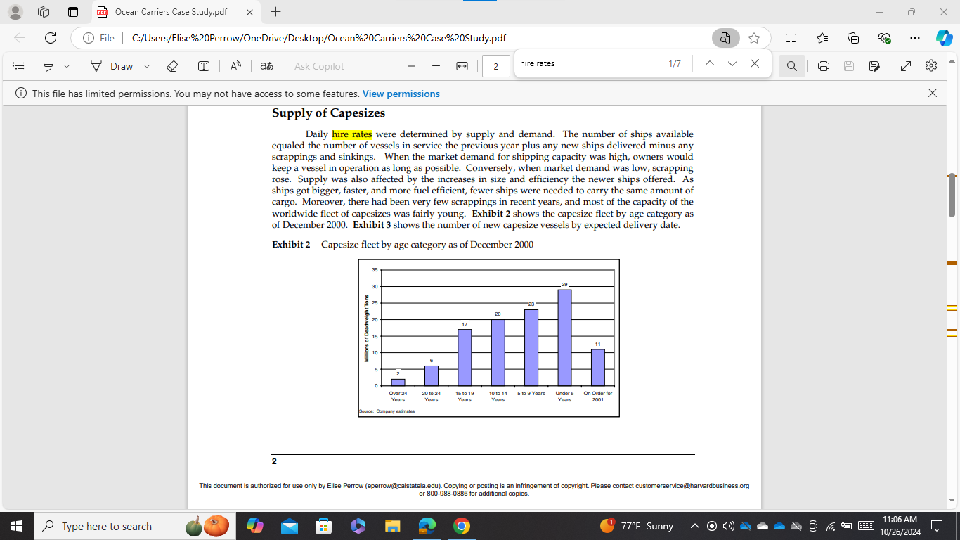 an Ocean Carriers Case Study.pdf X + X C File |