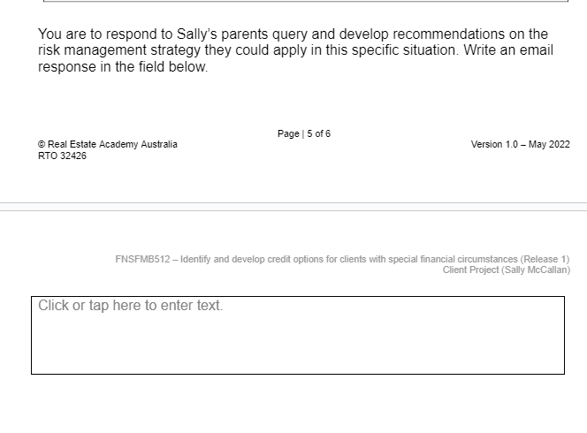 FNSFMB512 - Client Project #3 (Sally McCallan) -