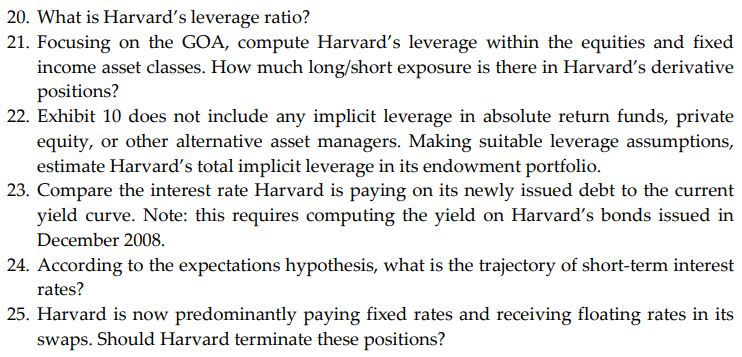 Instructions: Select one question from the list