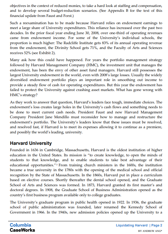 Instructions: Select one question from the list