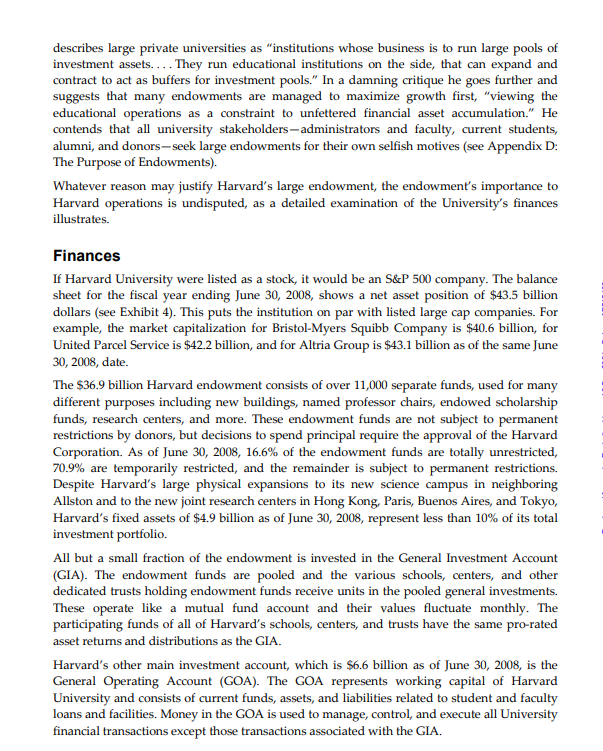 Instructions: Select one question from the list