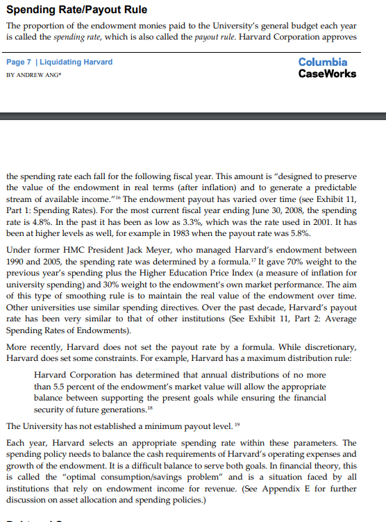 Instructions: Select one question from the list