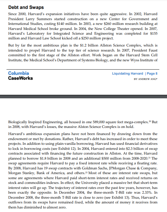 Instructions: Select one question from the list