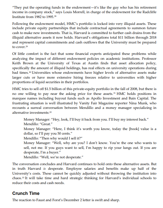 Instructions: Select one question from the list