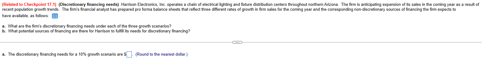 Harrison Electronics, Inc. Pro Forma Balance