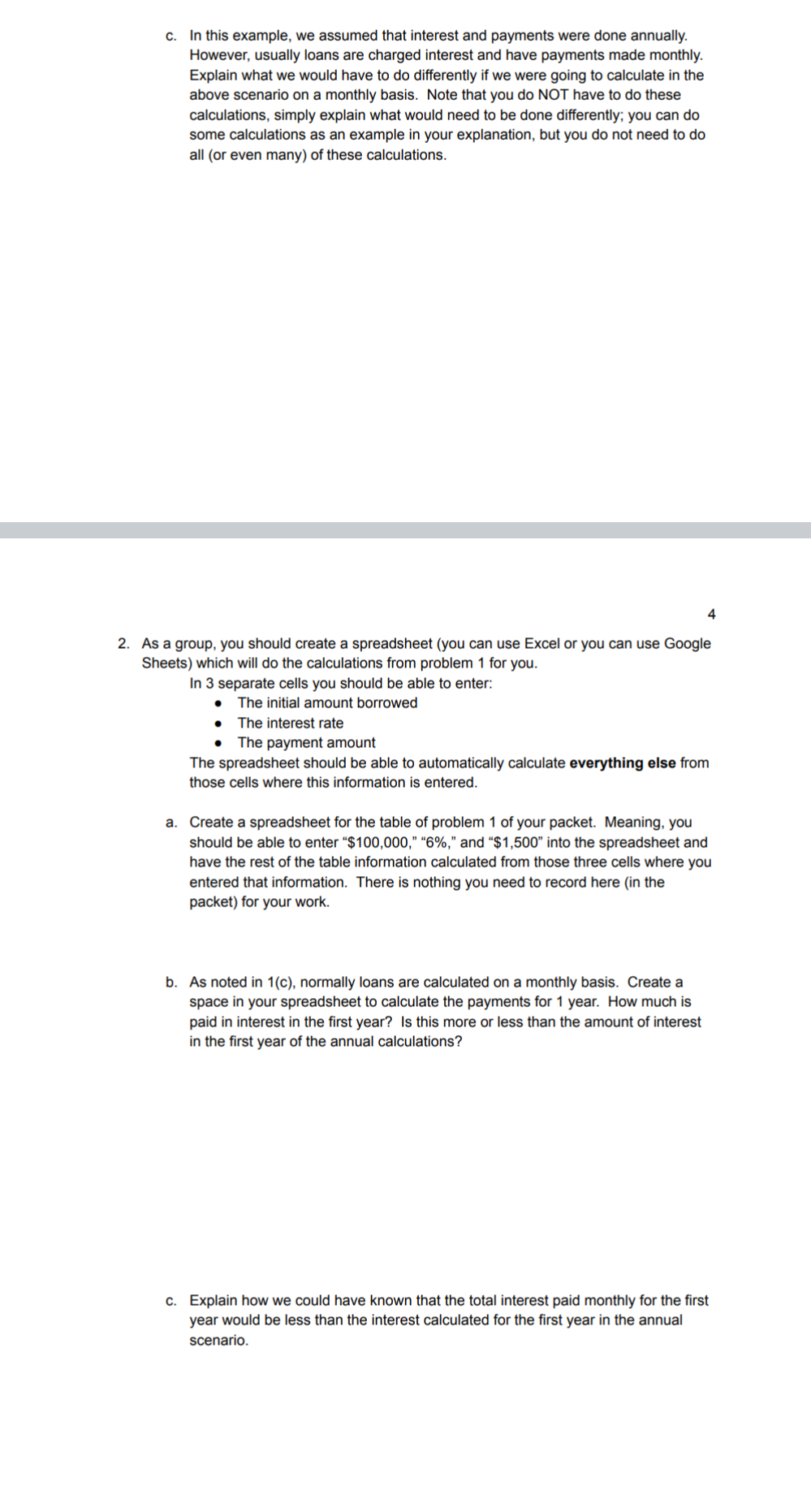 Loans We talked about loans a bit when talking