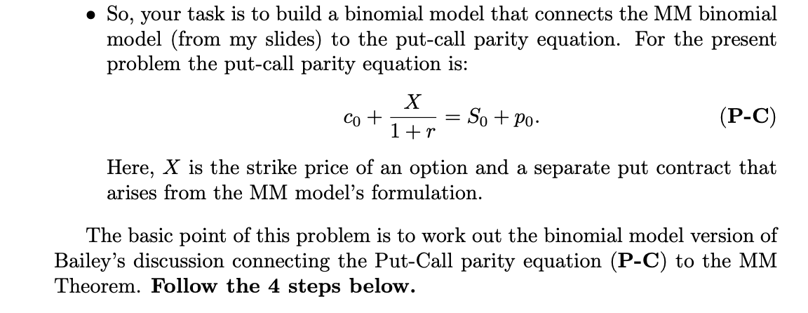 The MM Problem Read the problem below and answer