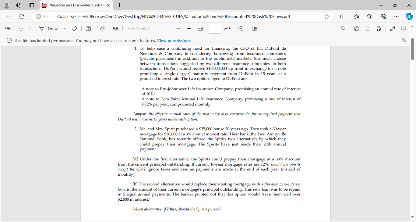 @ . @ Valuation and Discounted Cash FI X s G O