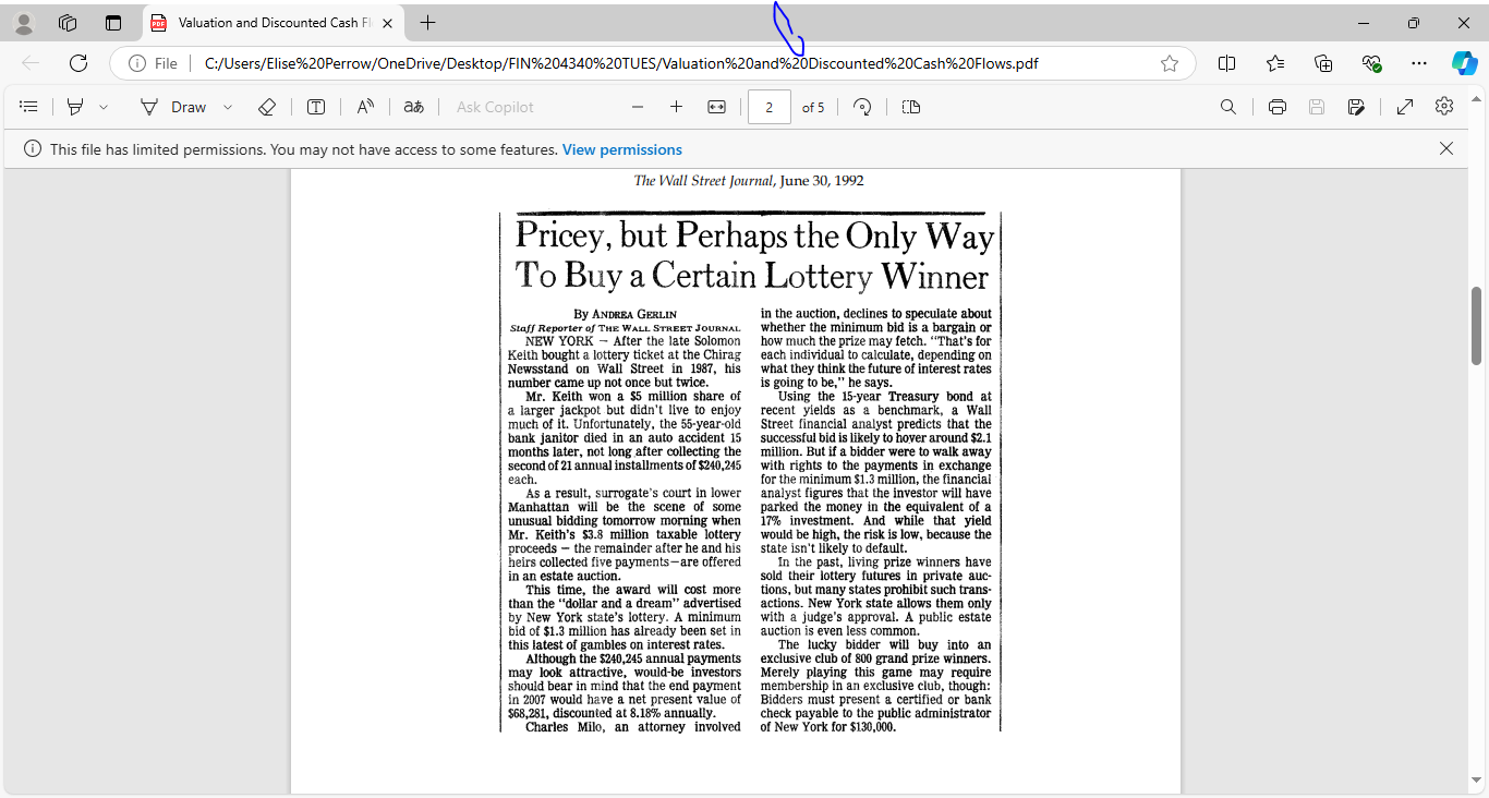 @ . @ Valuation and Discounted Cash FI X s G O