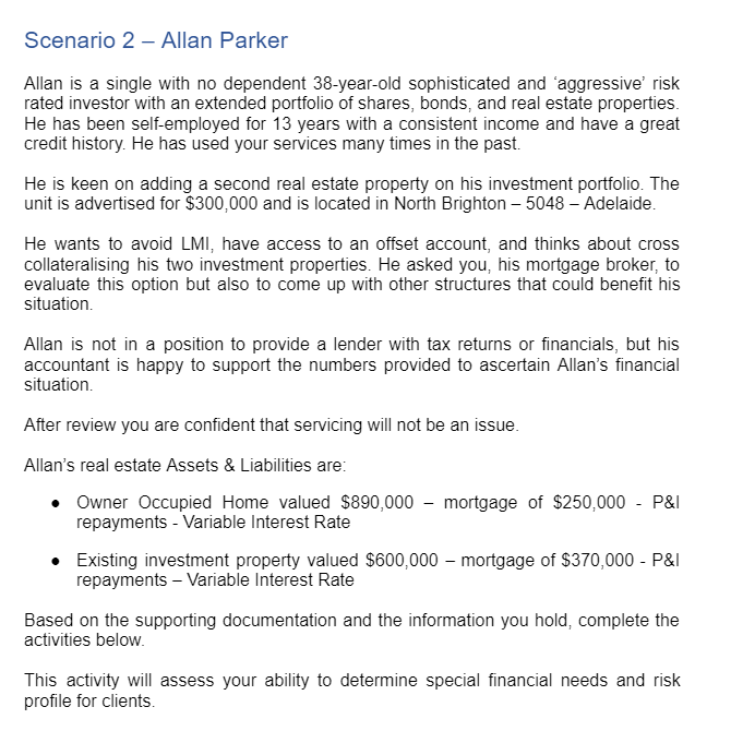 FNSFMB512 - Client Project #2 Q:1 Case Study What