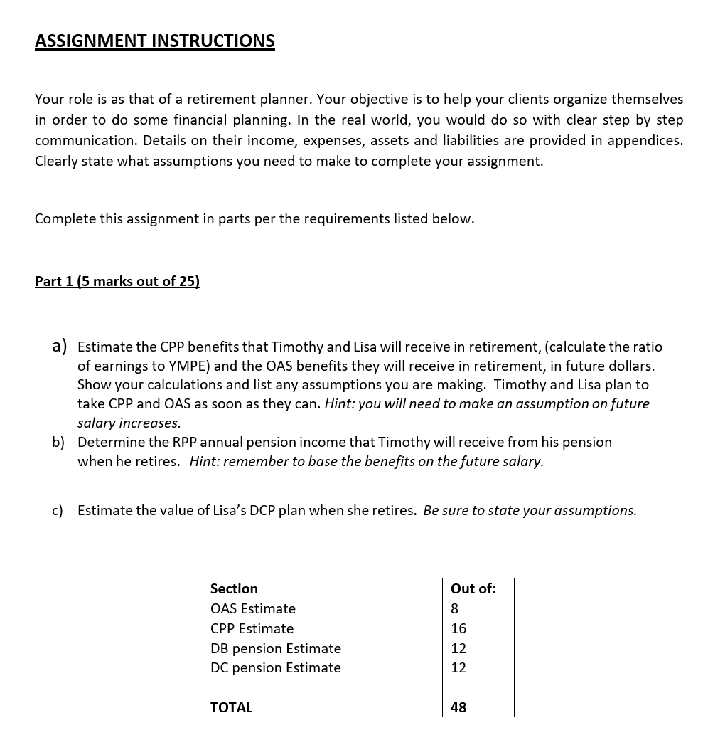 Retirement Planning Case Study Fall 2024 Part 1