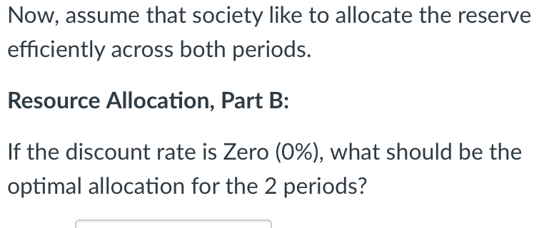 If the discount rate is Zero (0%), what should be