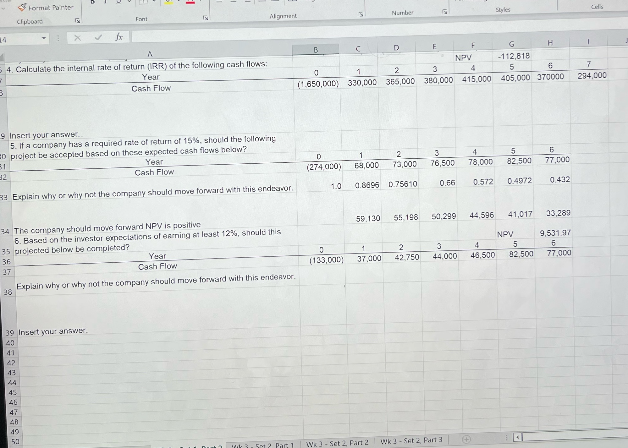 Please provide calculations Format Painter