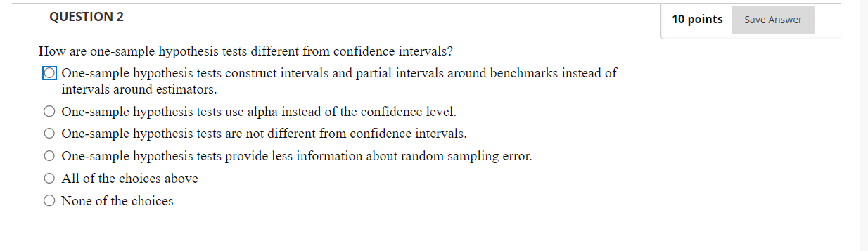 QUESTION 10 10 points Save Answer Assume that a