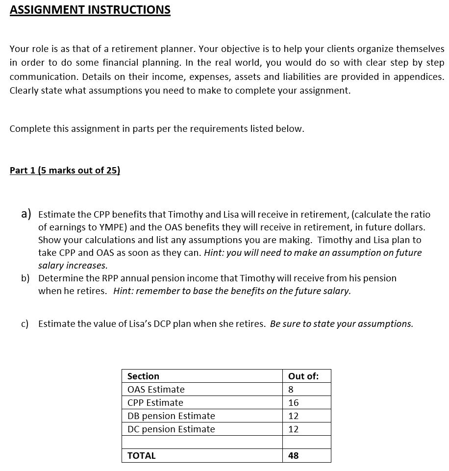 Retirement Planning Case Study Fall 2024 Part 1