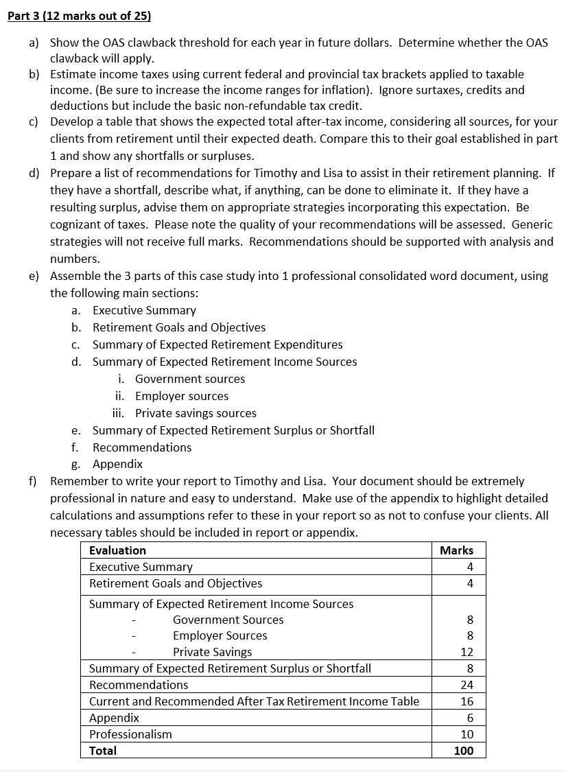 Retirement Planning Case Study Fall 2024 Part 1