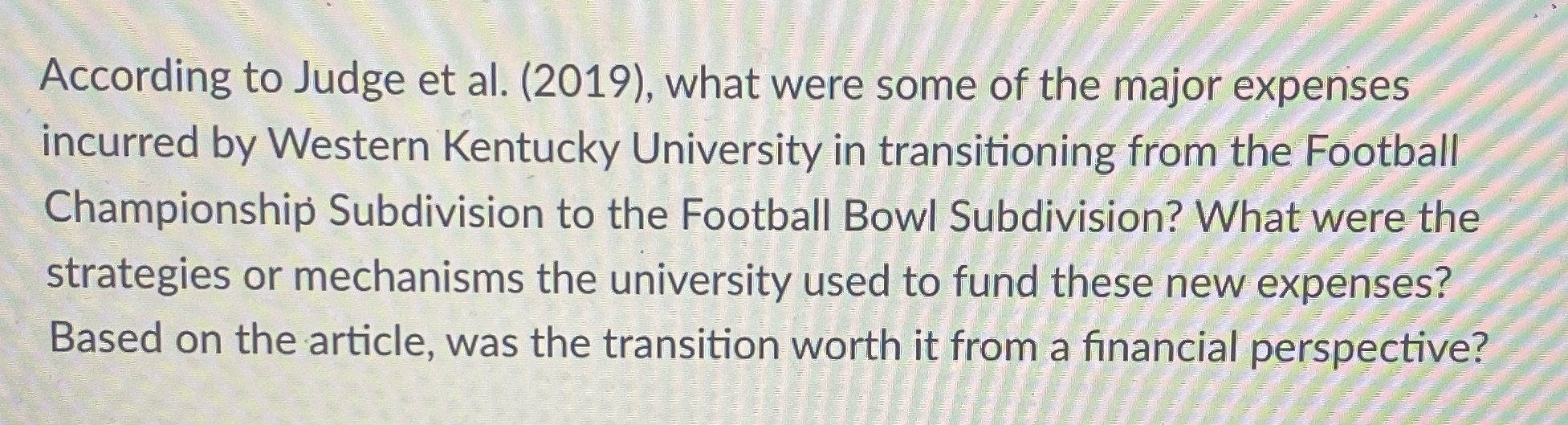 According to Judge et al. (2019), what were some