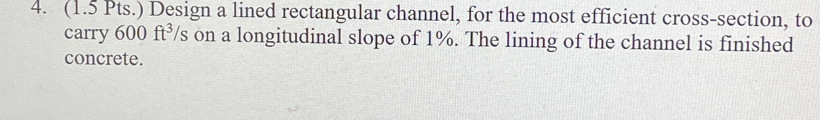 ( 1 . 5 Pts . ) Design a lined rectangular