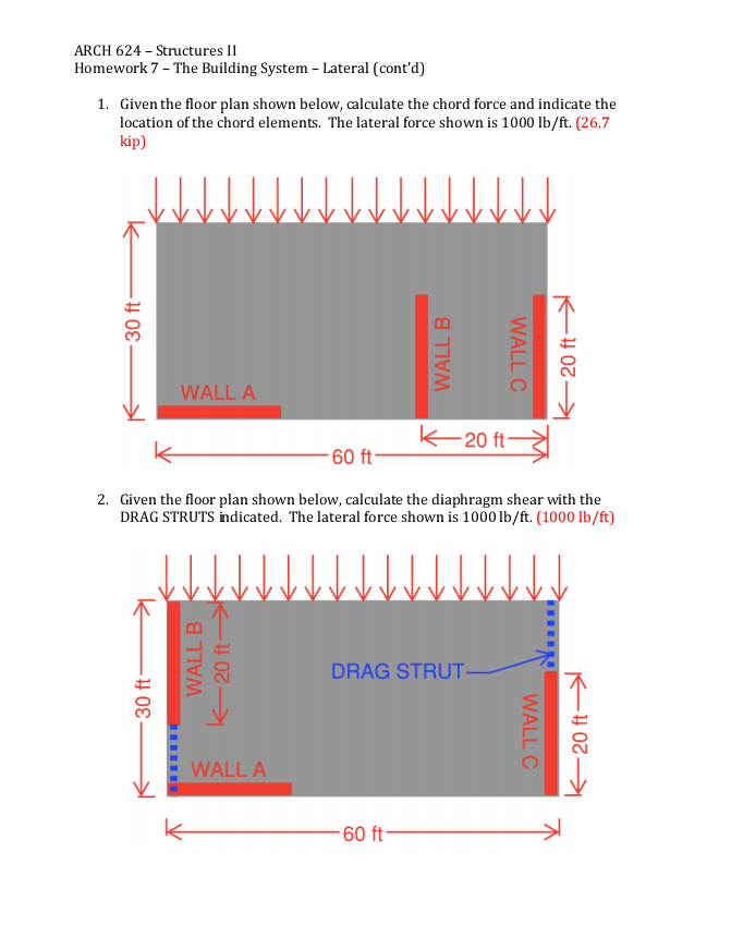 ARCH 6 2 4 - Structures II Homework 7 - The
