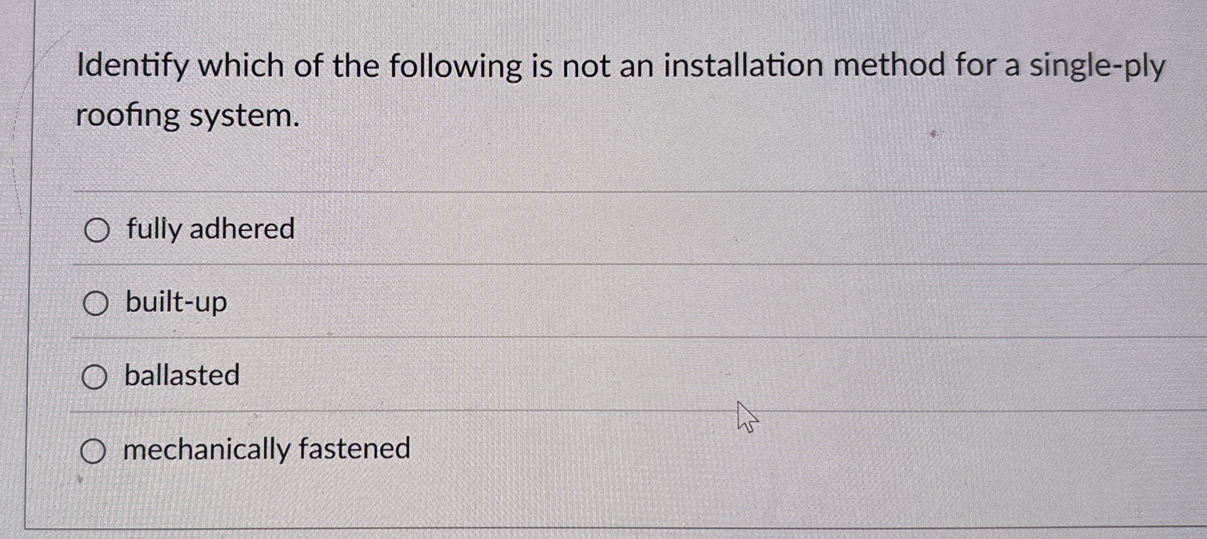 Identify which of the following is not an