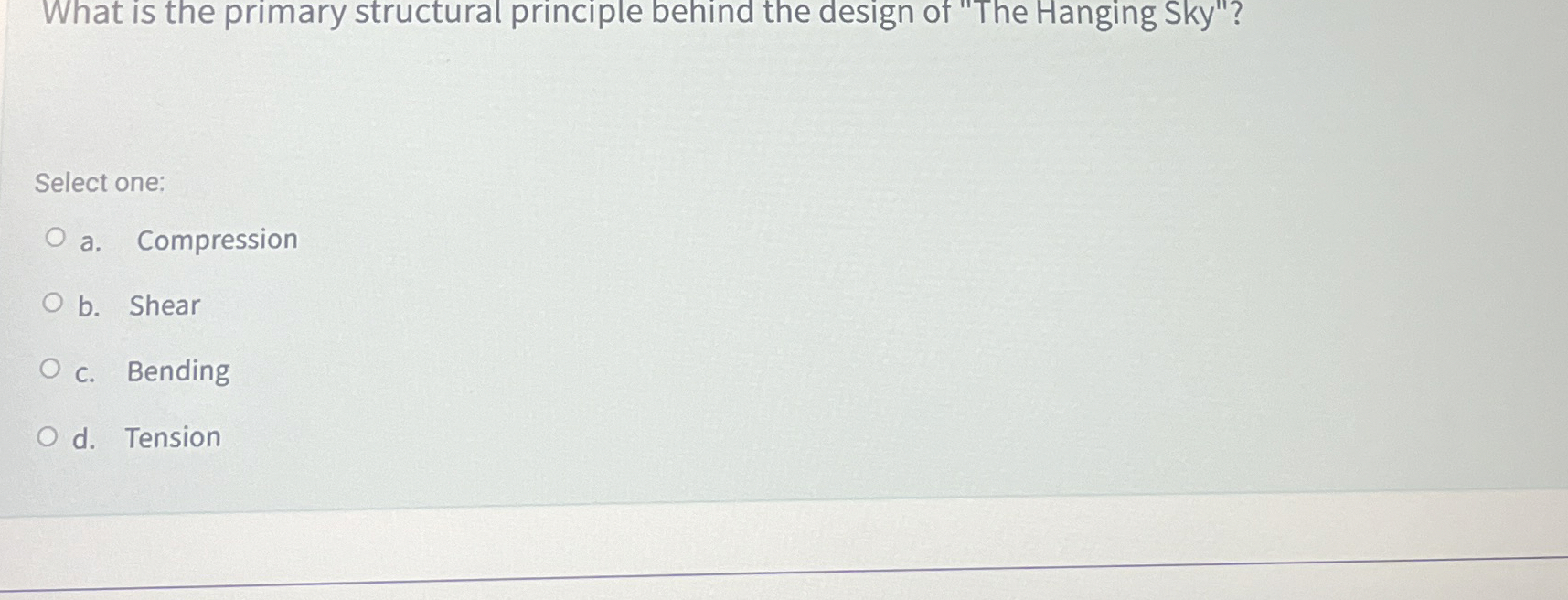 What is the primary structural principle behind