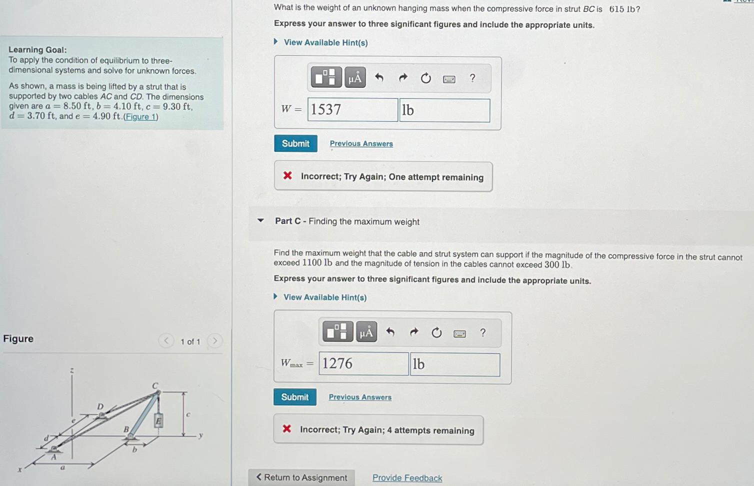 What is the weight of an unknown hanging mass