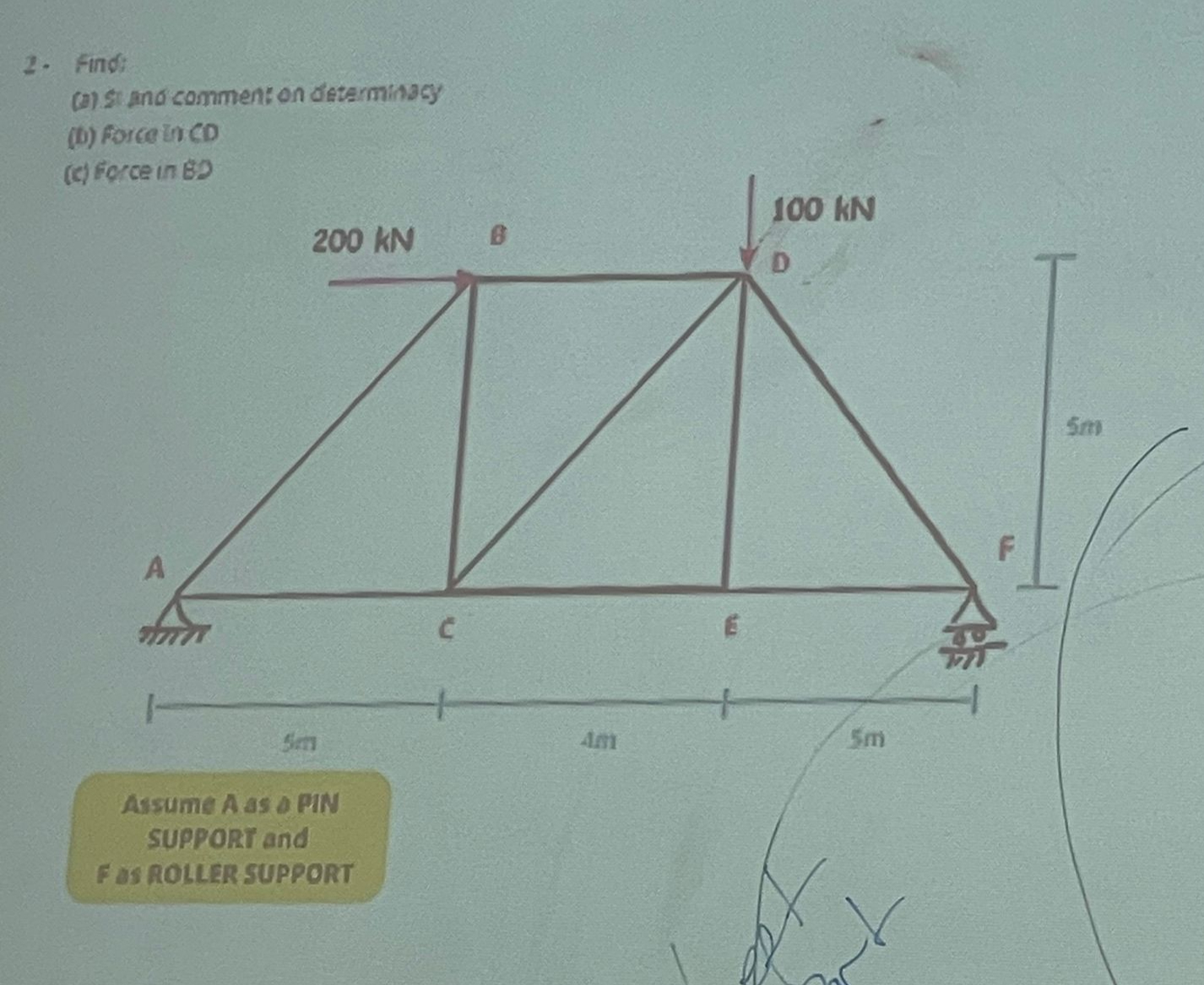 Find: ( a ) Si mono commen: on determinacy ( b )