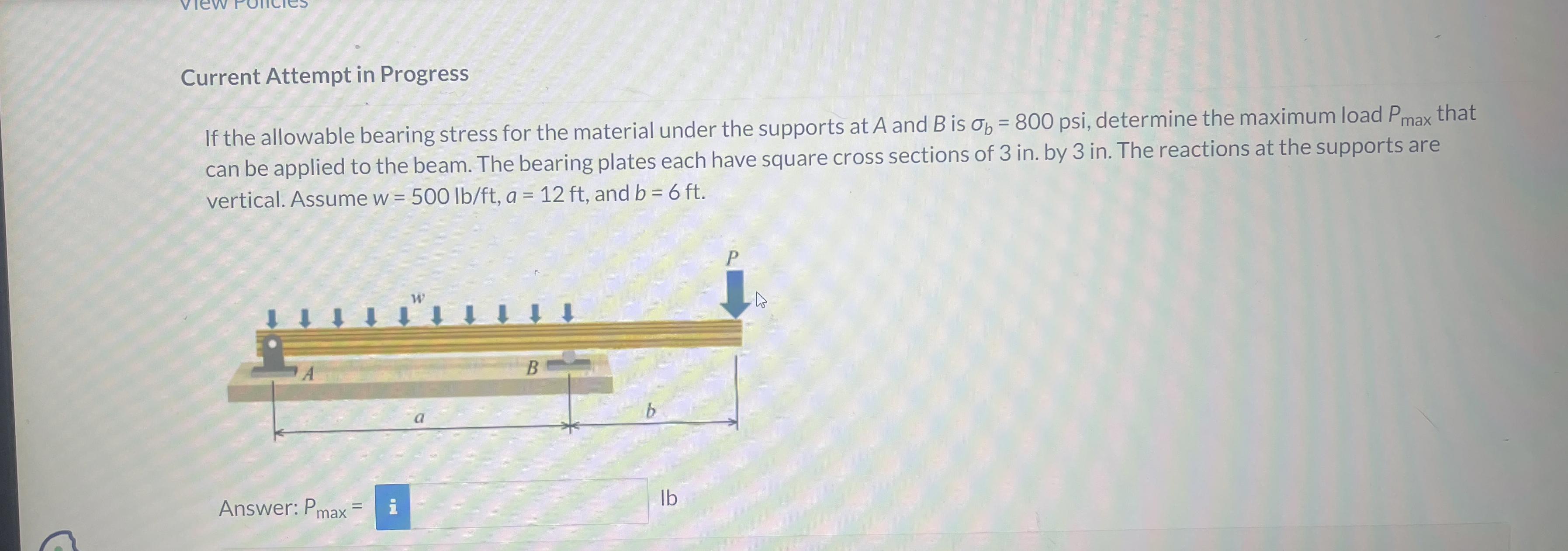 Current Attempt in Progress If the allowable