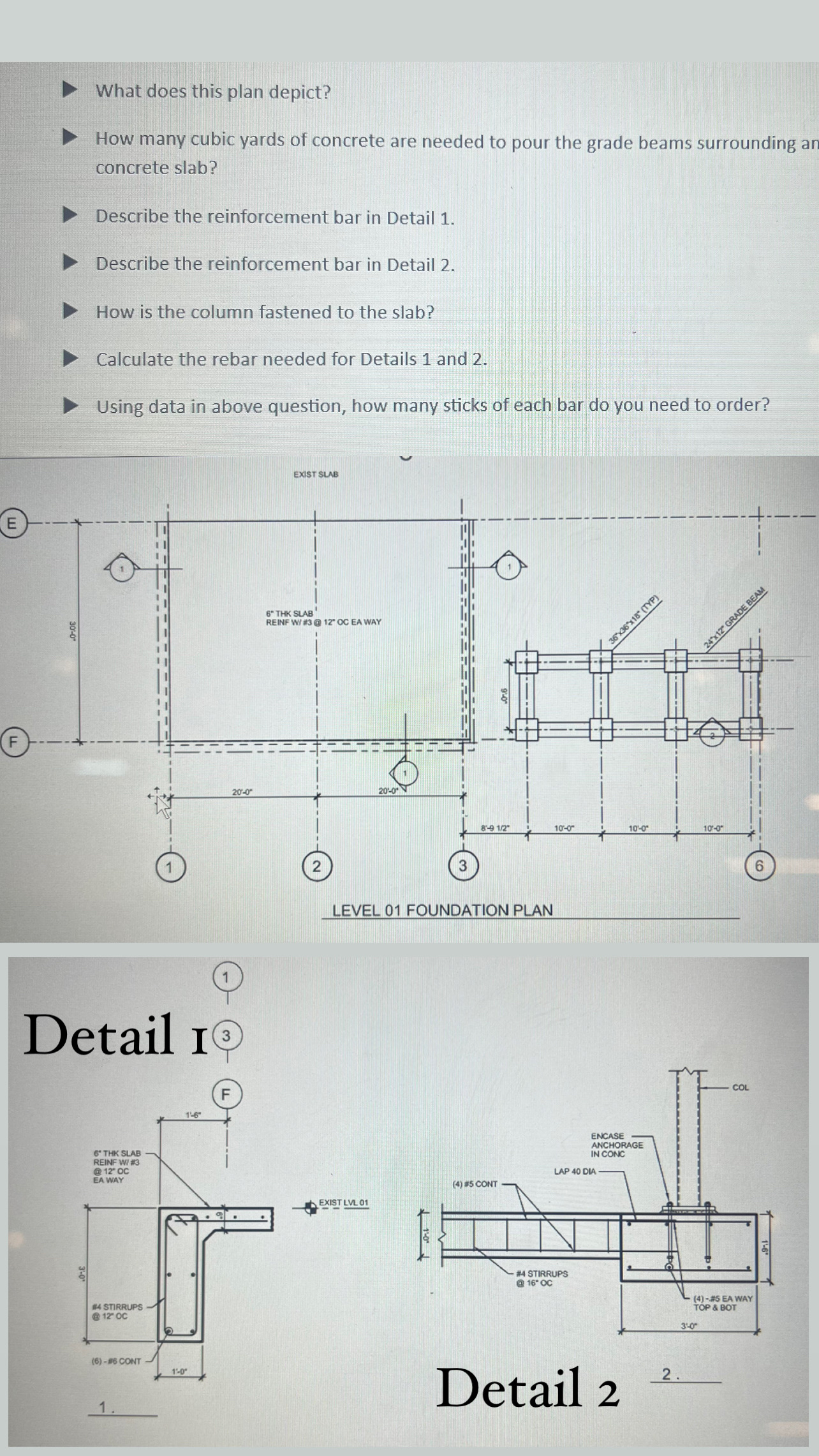 Based on the drawings answes the following