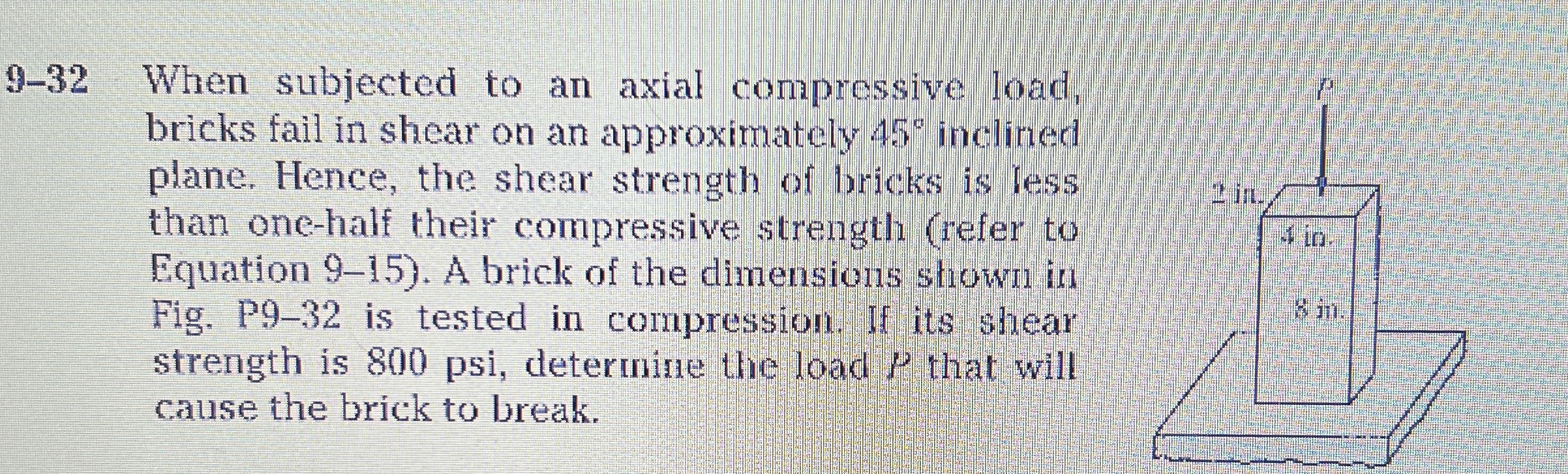 9 - 3 2 When subjected to an axial compressive