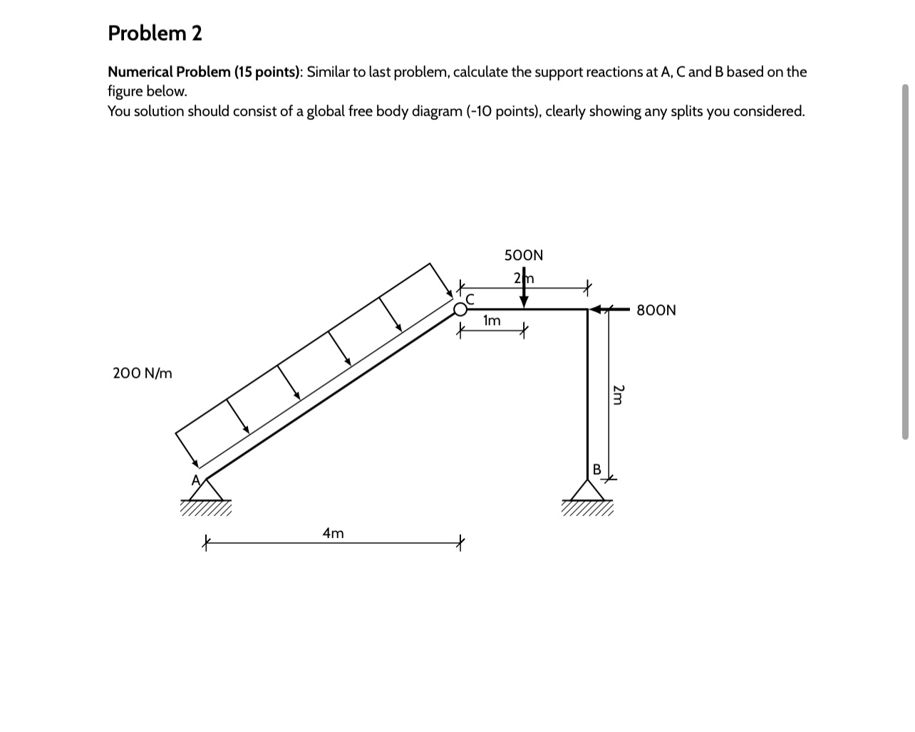Problem 2 Numerical Problem ( 1 5 points ) :