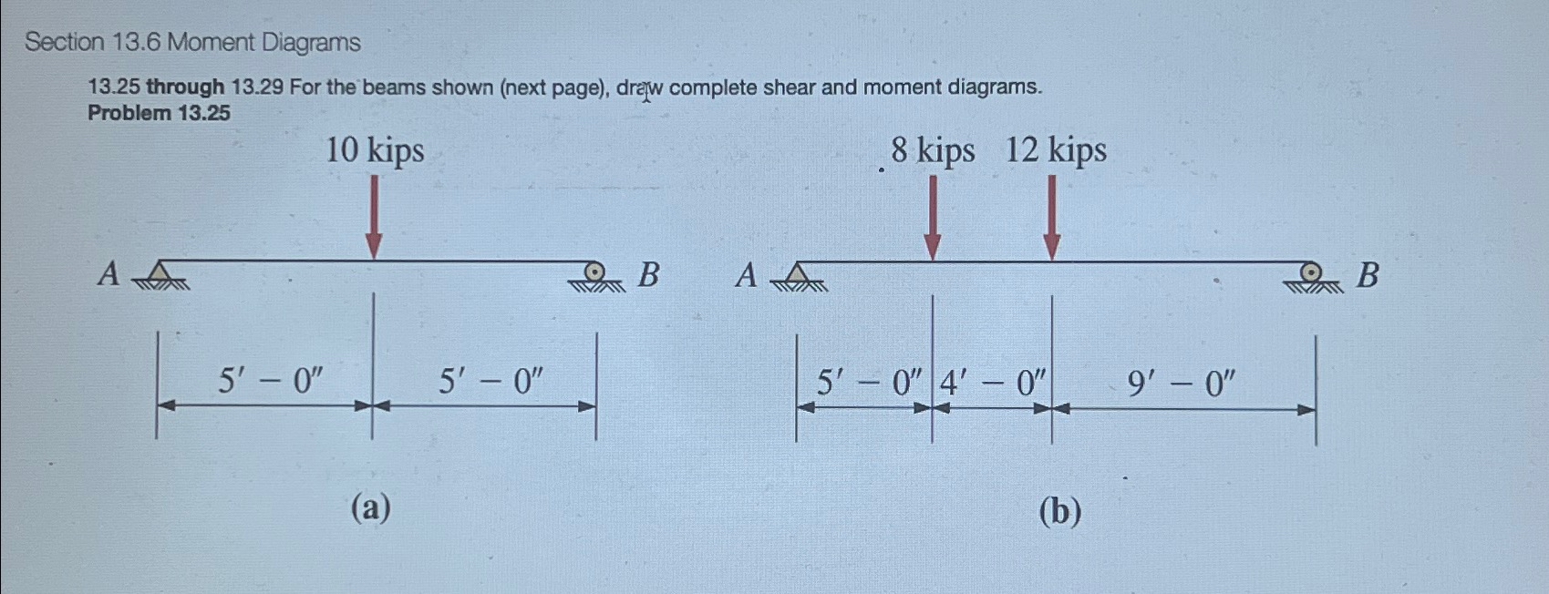 Section 1 3 . 6 Moment Diagrams 1 3 . 2 5 through