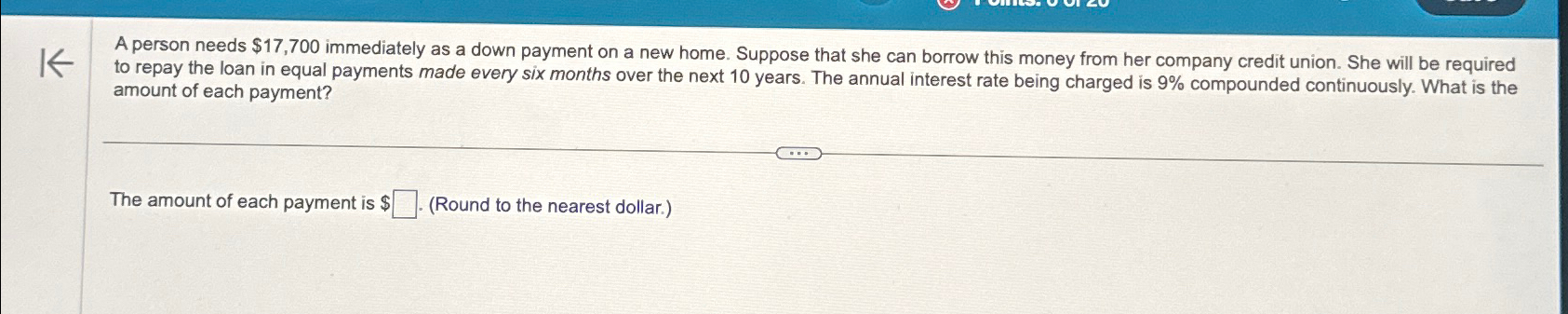 A person needs $ 1 7 , 7 0 0 immediately as a