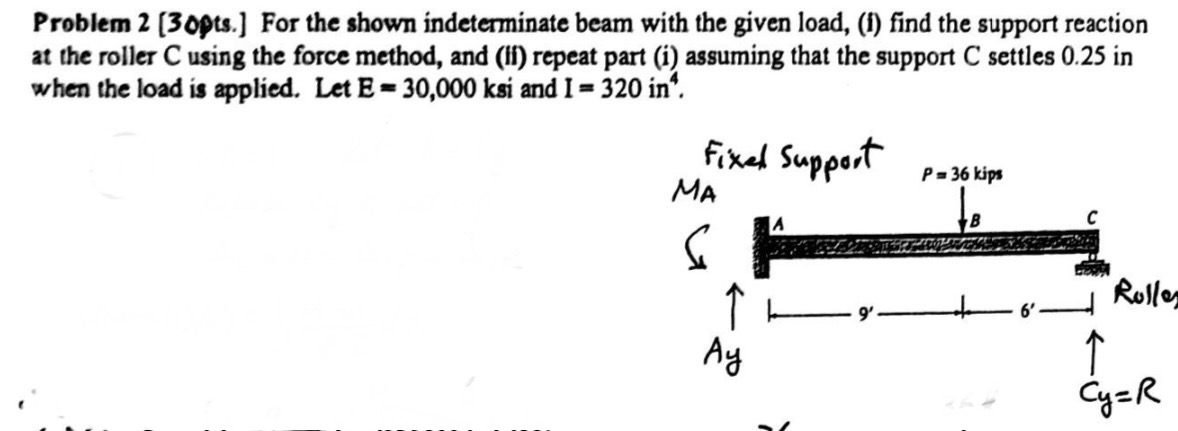 Problem 2 [ 3 0 pts . ] For the shown