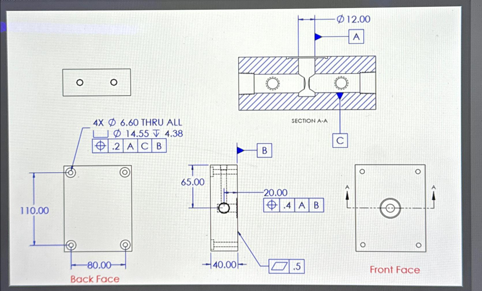 The perpendicularity of the counter - bole bolt