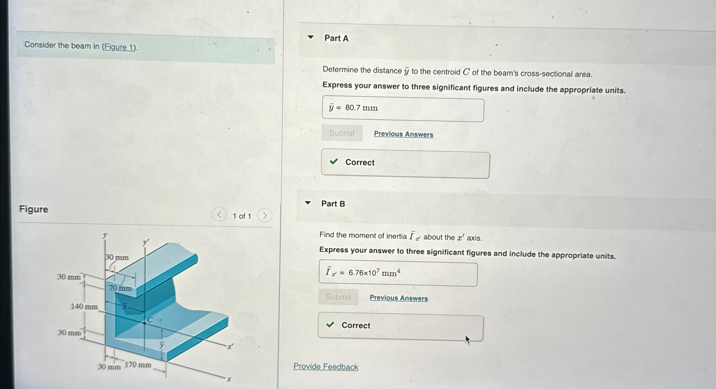 Solve by tabular method Consider the beam in (